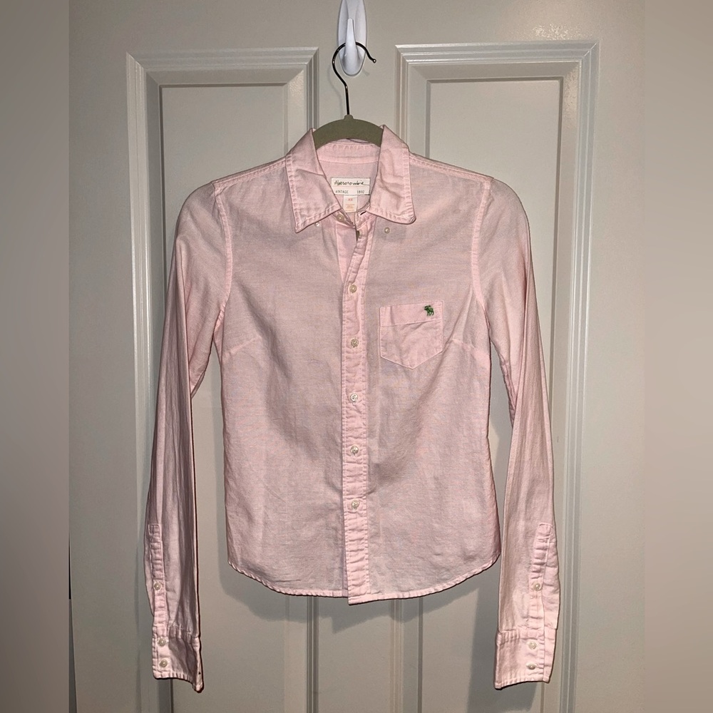 Abercrombie & Fitch Pale Pink Button Down Shirt - 100% Cotton - Never Worn